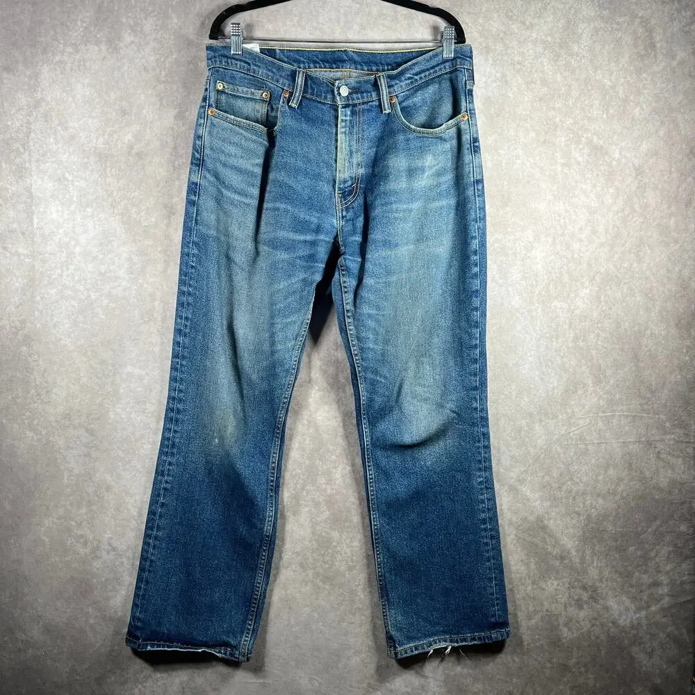 Levi's 559‎ Jeans Mens 33X30 Blue Medium Wash Denim Straight Leg Pockets Casual